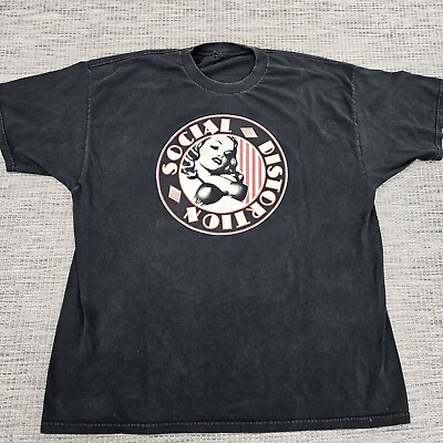 #ad Social Distortion Mike Ness Vintage Band Tee Shirt XL $24.99