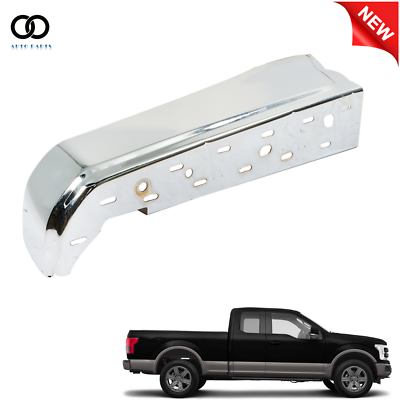 #ad Rear Bumper End Chrome Left Side W O Park Chrome Fit For 2015 2020 Ford F150 $66.27