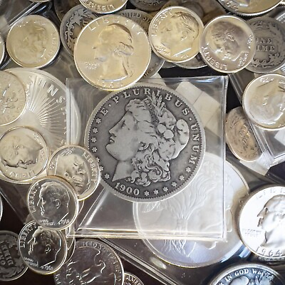 #ad Vault Bag MIXED U.S. SILVER COIN LOT Vintage U.S. Silver Coin LIQUIDATION SALE $54.99
