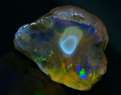 #ad Opal Rough 72.55 Carat Natural Ethiopian Opal Raw Welo Opal Gemstone Multi Fire $58.00
