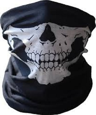 #ad Neoprene Half Face Skull Mask Motorcycle Hunting Neck Warmer Outdoor Military $8.99
