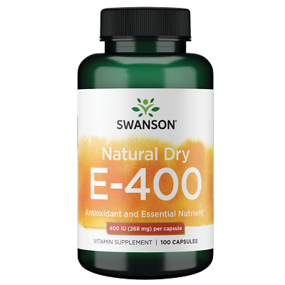 #ad Swanson Natural Dry Vitamin E 400 Iu 100 Capsules $19.48