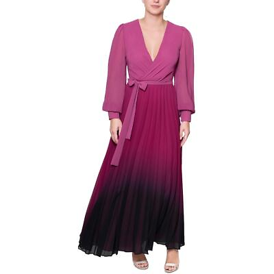 #ad Rachel Rachel Roy Womens Pink Surplice Long Puff Sleeve Maxi Dress 10 BHFO 1224 $23.99