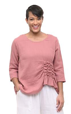 #ad New Tulip Clothing Olga Top Cotton Gauze in Rose sizes XS XXL $53.99