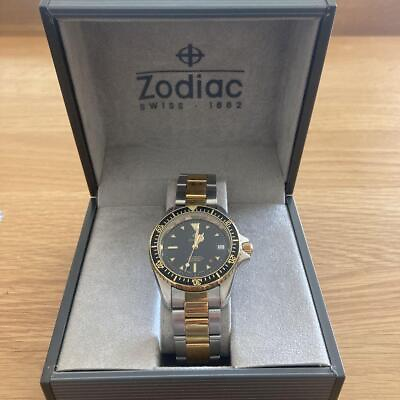 #ad ZODIAC PROFESSIONAL 113.17.31 200 METERS WATER RESIST WITH BOX AND PAPER $3885.49