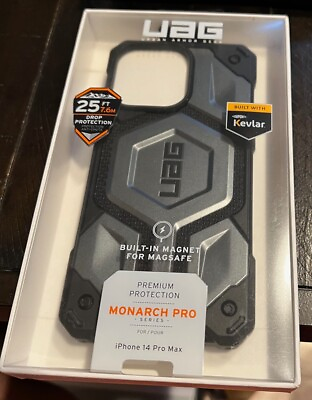 #ad UAG Monarch Pro MagSafe Case for iPhone 14 Pro Max 6.7quot; BUILT WITH Kevlar $24.99