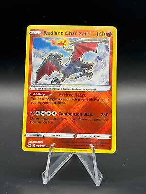 #ad Radiant Charizard NM Crown Zenith 020 159 Holo Radiant Rare Pokemon TCG $7.99