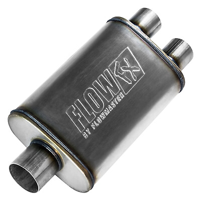 #ad Flowmaster 72198 FlowFX Muffler 409S 3quot; Center In 2.5quot; Dual Out Moderate Sound $59.95