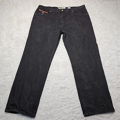 #ad Mens Vintage Pelle Pelle Premium Black Raw Skateboard Hip Hop Jeans Size 44x34 $32.00