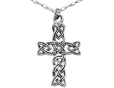 #ad Antiqued Cross Pendant in Sterling Silver with Chain $79.95