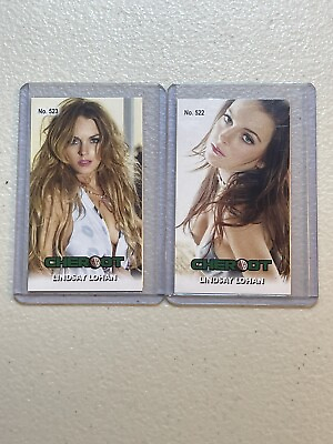 #ad Lindsay Lohan rare MH Mixed Lot2 ##x27;d 2 3 Singer Actress Cheroot Tobacco cards $7.99