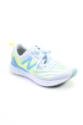 #ad New Balance Childrens Girls Fresh Foam Mesh Running Sneakers Blue Green Size 5.5 $42.69