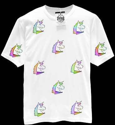 #ad Unicorn T Shirt Magical Fantasy Graphic Tee Whimsical Horse Shirt Unisex GBP 14.99