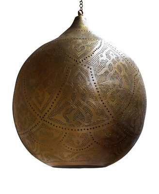 #ad Moroccan Pendant Lighting Ceiling Fixture Handmade Brass Lamp Light Chandelier $330.00