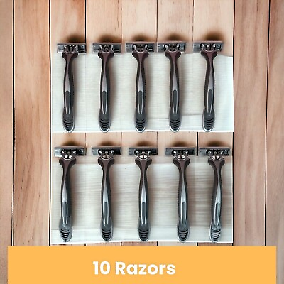 #ad #ad Vaylor Disposable Razors for Men 3 Blade 10 Pack Smooth Shaving Sensitive Skin $10.99