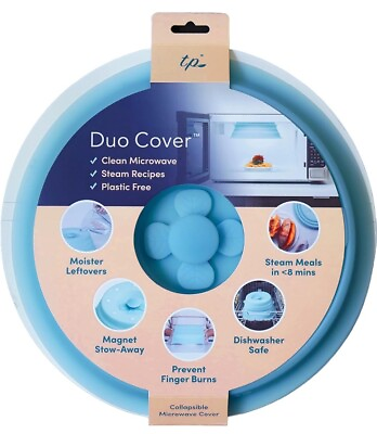 #ad Duo Cover 2.0 3 in 1: Collapsible Magnetic Microwave Cover. Safely Grab Hot $19.99