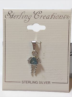 #ad NEW Sterling Creations September Girl Charm Necklace Mother Gift Bracelet $20.82