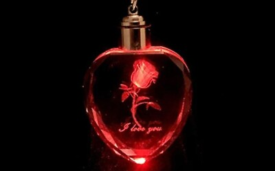 #ad LED Keychain I LOVE YOU Engraved Keychain comes in a Gifting Box $5.49