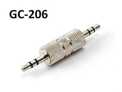 #ad 3.5mm Stereo Male to Male Audio Gender Changer Adapter CablesOnline GC 206 $5.95