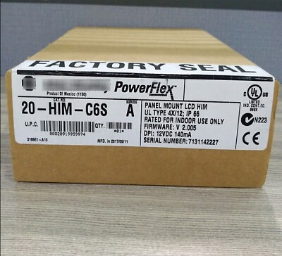 #ad NEW 20 HIM C6S Allen Bradley Powerflex Panel Mount LCD HIM 20HIMC6S NEW IN BOX $418.00