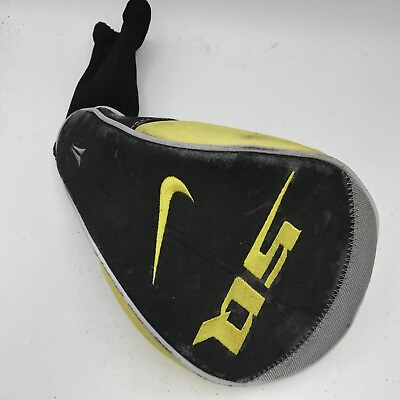 #ad Nike Driver SQ Golf Club Headcover Black amp; Yellow Original Replacement Cover $18.99