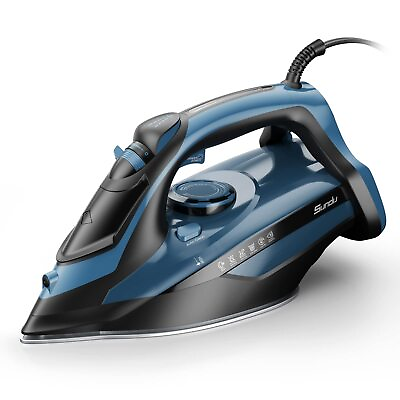 #ad Sundu Steam Iron for Clothes with Rapid Heating Ceramic Coated Soleplate 1700W $49.12