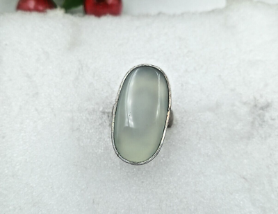 #ad 925 Sterling Silver onyx Gemstone Handmade Jewellry Ring Size 9 $17.60