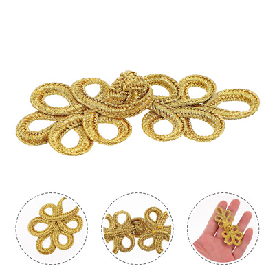 #ad 10 Pcs Casual Dresses for Weddings Chinese Knot Buckle Sweater $9.48