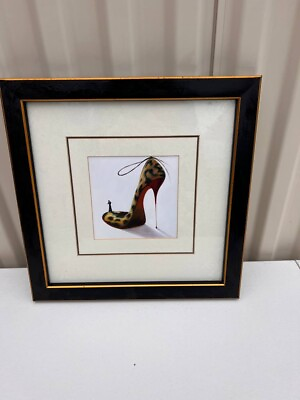 #ad Framed Art High heel By Inna Panasenko Modern Art 14×14quot; print $45.00