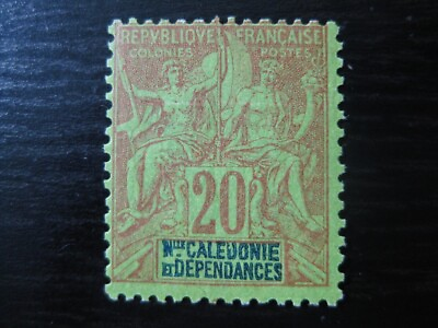 #ad NEW CALEDONIA FRENCH COLONY Sc. #49 scarce mint stamp SCV $20.00 $6.79
