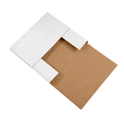 #ad 50 Case 12.5x12.5x2quot; White Easy Fold Mailers Secure Packaging $64.55
