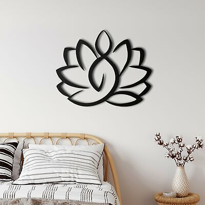 #ad Lotus Flower Metal Wall Decor for Home and Outside Wall Mounted Wall Art Décor $103.87