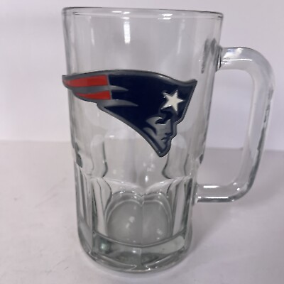 #ad New England Patriots NFL Football Raised Pewter Logo Beer Mug $10.99