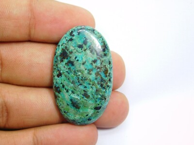 #ad Natural African Turquoise Gemstone Cabochon Loose For Jewelry 46 Cts. ME 1839 $11.02