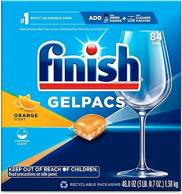 #ad Finish Dishwasher Pods Clean Detergent Dishwashing Tablets Dish Tabs 84 Count $22.33