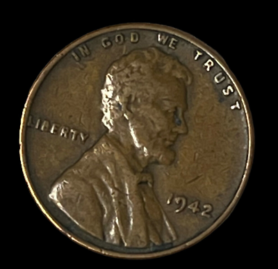 #ad 1942 WHEAT PENNY NO MINT MARK RARE 1 CENT COIN Rare #1 $125.00