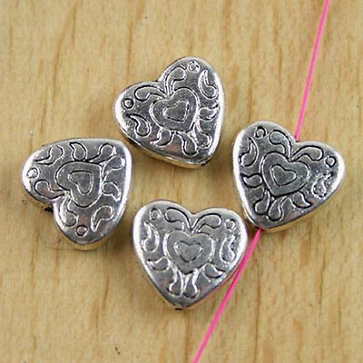 #ad 15pcs Tibetan silver crafted Heart shaped beads H0135 $2.50