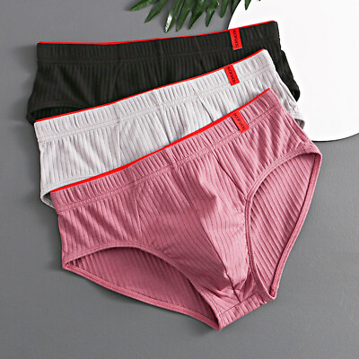 #ad Briefs Panties Shorts Men Pouch Lingerie Underwear Solid Breathable Lightweight AU $12.99