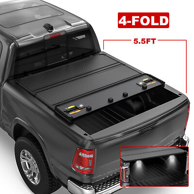 #ad 4 Fold 5.5FT Hard Solid Truck Bed Tonneau Cover For 2009 2014 Ford F150 F 150 $352.89