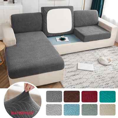 #ad #ad Waterproof Sofa Cushion Cover Furniture Protector Jacquard Stretch Washable $14.39