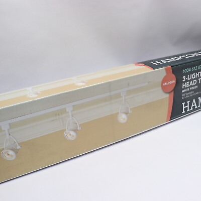#ad Hampton Bay 3 Light Retro White Linear Track Lighting Kit 44quot; 804799 $37.50