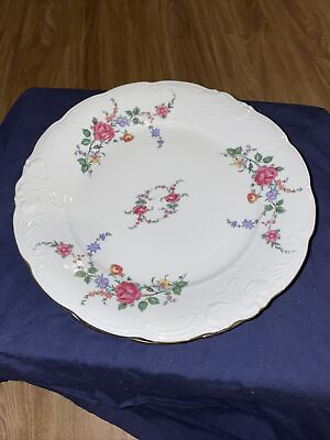 #ad Vintage Wawel Royal Vienna Dinner Plate Set Of 4 Made In Poland 14k Trim 10 3 8” $30.00