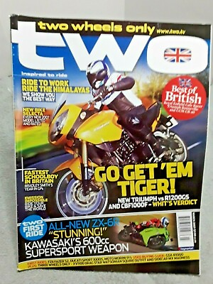 #ad Two Wheels Only Motorcycle Magazine March 2007 Triumph Kawasaki bike $5.99
