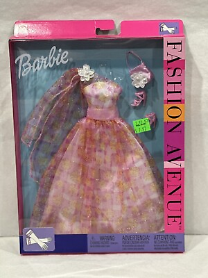 #ad Barbie RARE Fashion Avenue #25755 Glitter Plaid Sheer Daisy Print #56879 NRFB $21.83