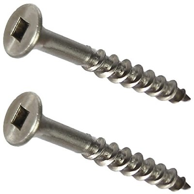 #ad #8 Stainless Steel Deck Screws Square Drive Wood and Composite Decking All Sizes $398.66