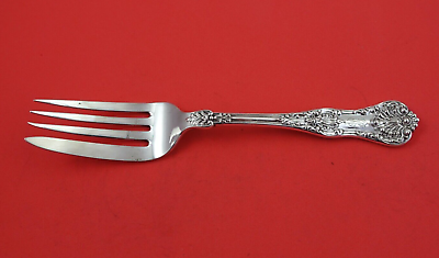#ad New King by Dominick and Haff Sterling Silver Cold Meat Fork massive 7 3 4quot; $129.00