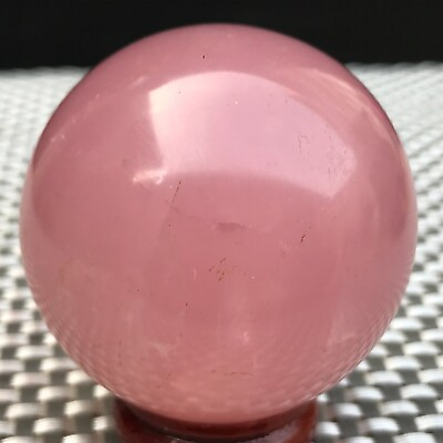 #ad 194G Natural Crystal Polished Rose Powder Crystal Balls Crystal Sphere F1106 $25.90
