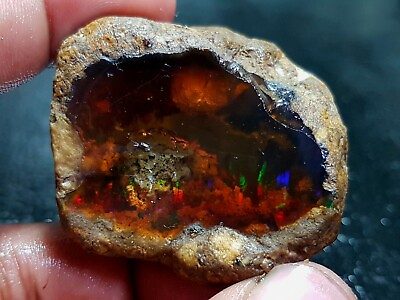 #ad Top Quality Natural Ethiopian Opal 155Cts Rainbow Fire PlayRough Gemstone zf 4 $238.00