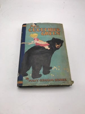 #ad 1928 Mrs. Cucumber Green Mary BOOK COVER DUST JACKET DESIGN Janet L. Scott art $19.99