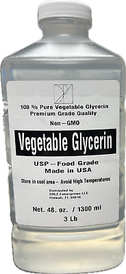 #ad #ad Vegetable Glycerin Bulk 3 lbs. 48oz USP 99.9 % Pure Food Grade Liquid $18.99